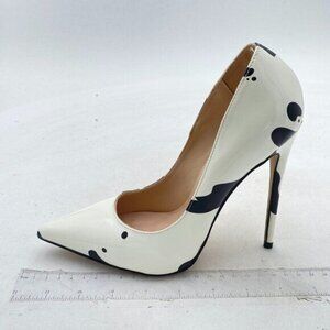 FSJ Women Formal Pointed Toe Pumps High Heel Sexy Stilettos Slip On Office Cute